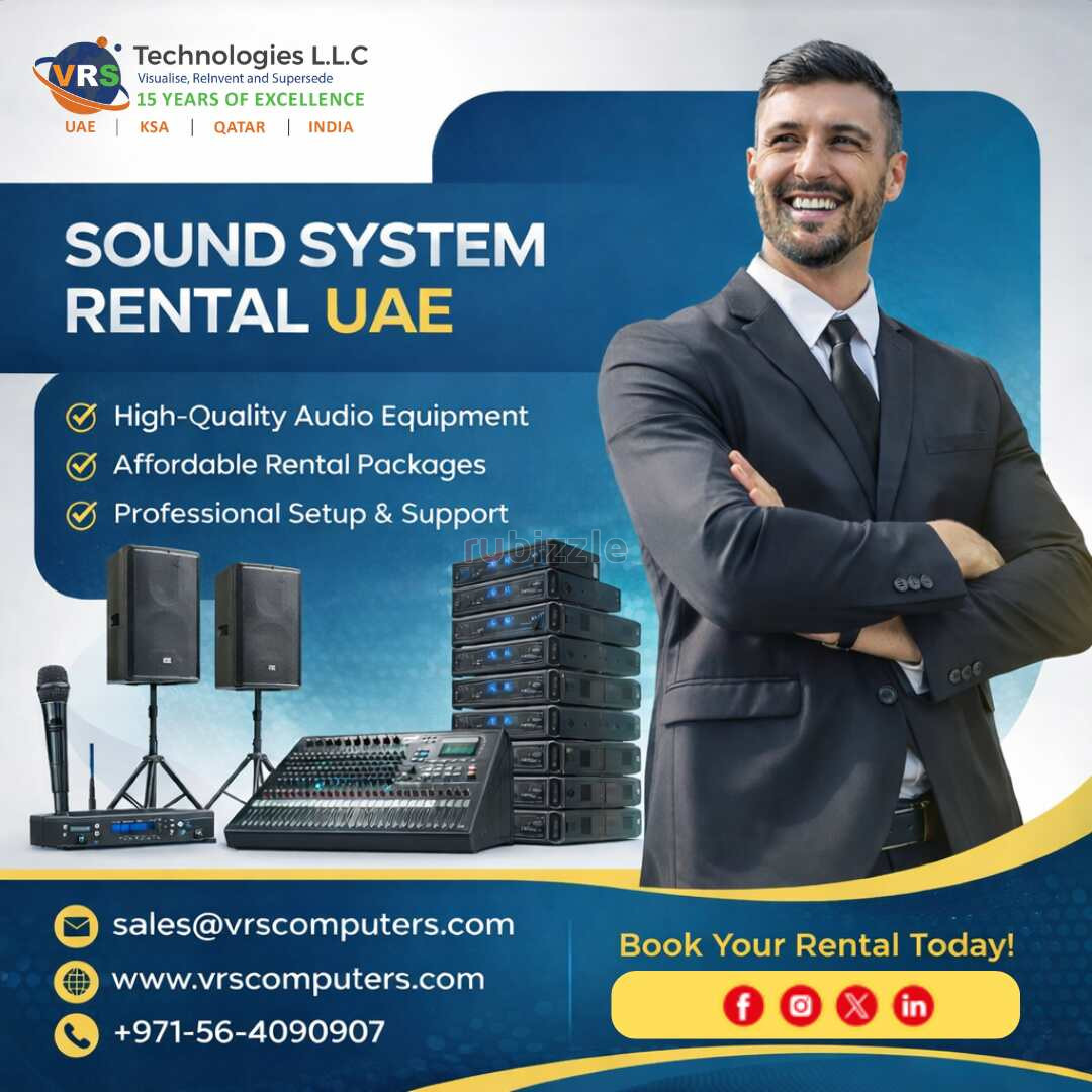 Sound System Rental UAE, Complete Audio Solutions