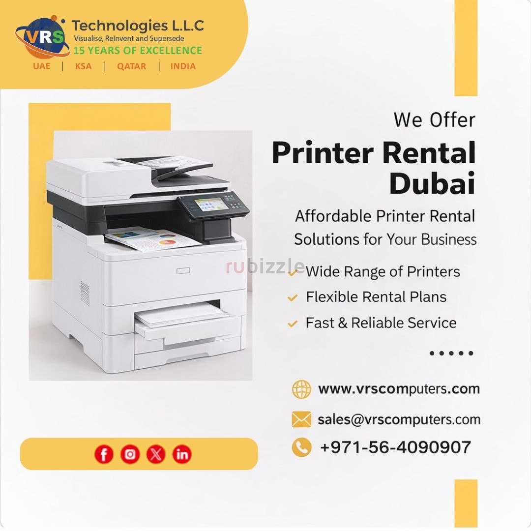 Printer on Rent in Dubai – Same-Day Delivery & Setup