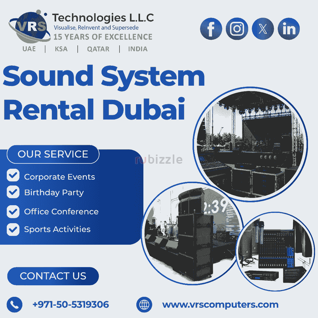 How to Choose Sound System Rental Dubai for Events?