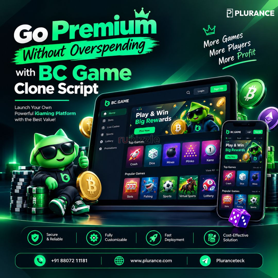 Launch a Custom Gaming Platform with a BC Game Clone Script
