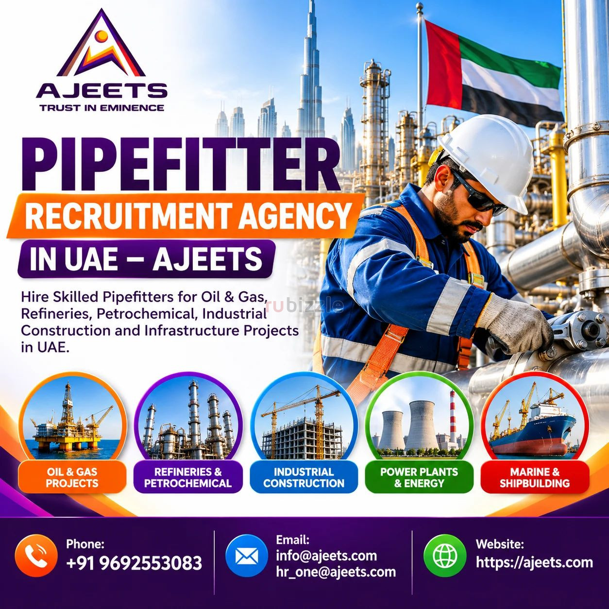 Pipefitter Recruitment Agency in UAE – AJEETS