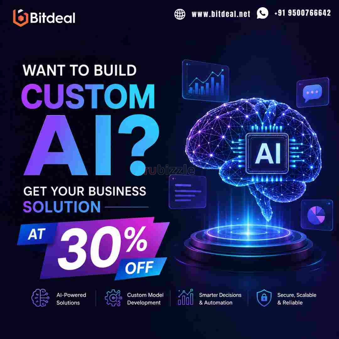 Want to Build Custom AI? Get Your Business Solution at 30% OFF