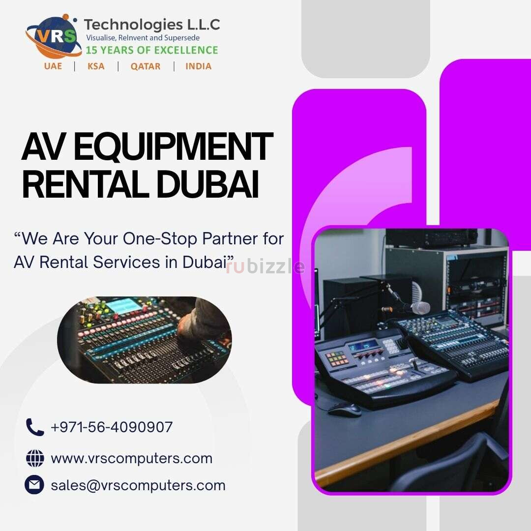 Affordable AV Equipment Rental Dubai – Book Today!