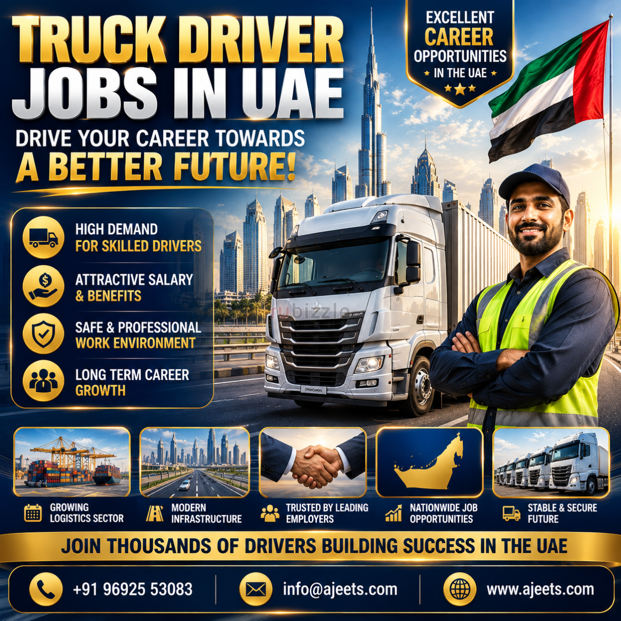 Truck Driver Jobs in UAE – High Demand Career Opportunities