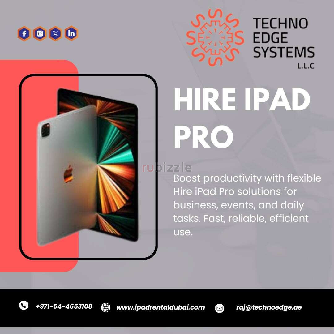 Why Choose Hire iPad Pro for Events in Dubai?
