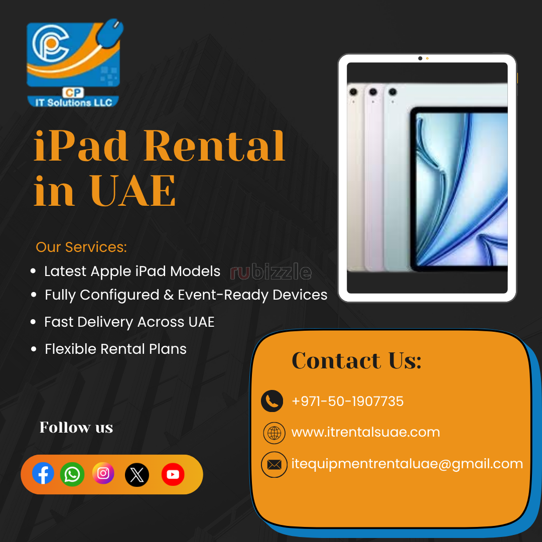 iPad Rental Services in Dubai, UAE