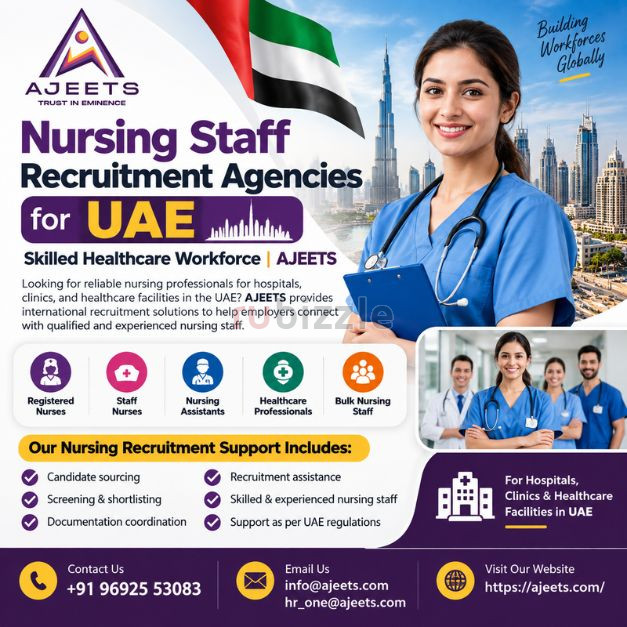 Nursing Staff Recruitment Agencies in UAE – Skilled Healthcare Workfor