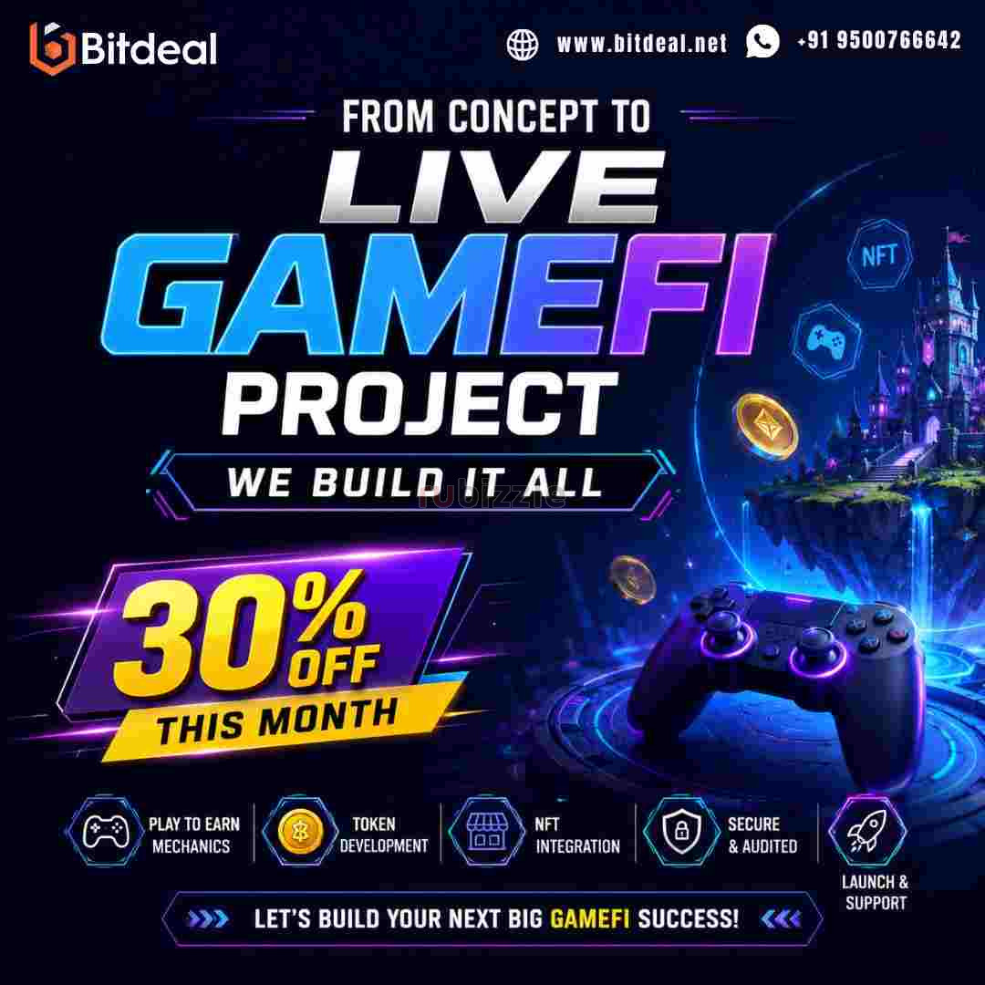 From Concept to Live GameFi Project - We Build It All | 30% Off This M