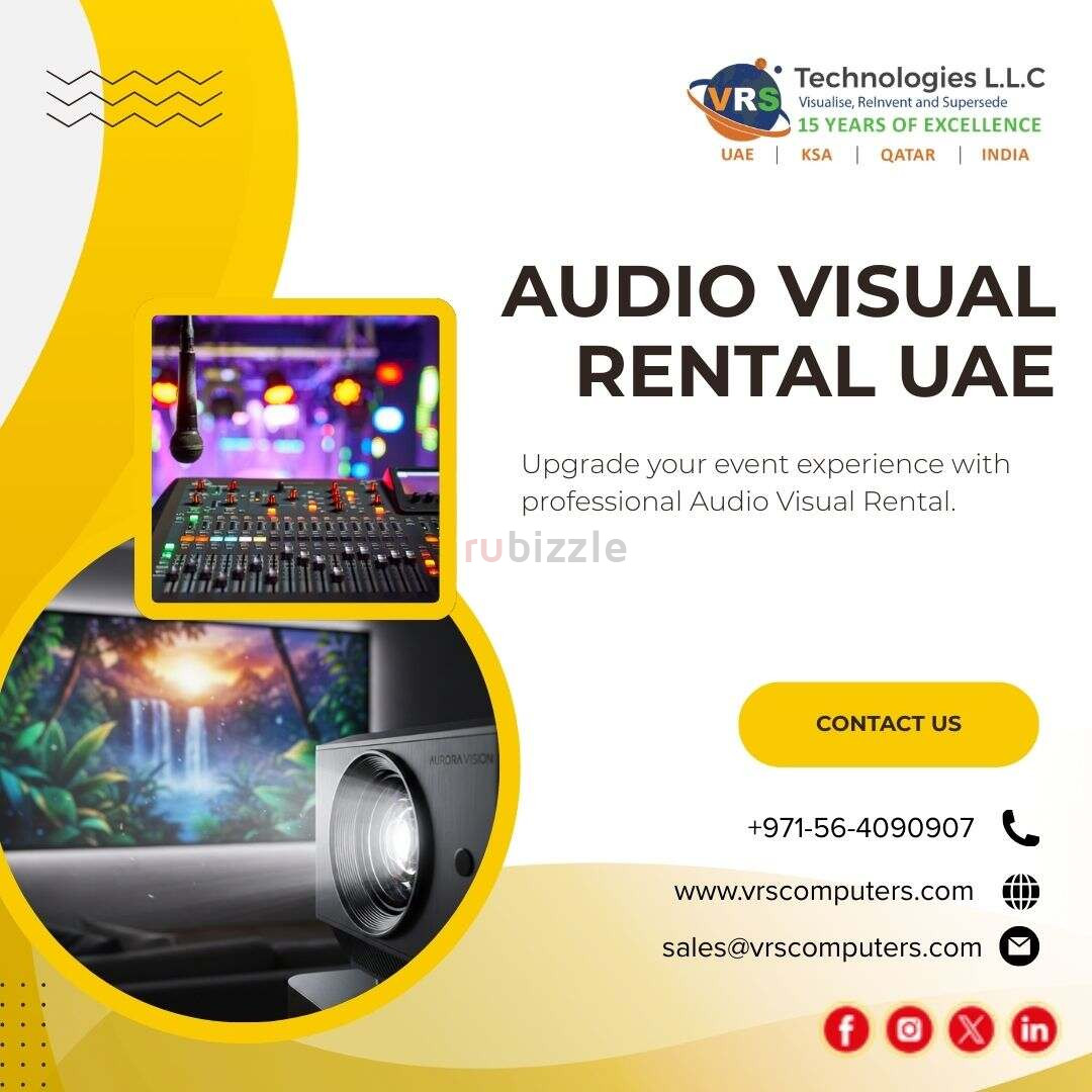 Professional Audio Visual Rental UAE with Latest Equipment