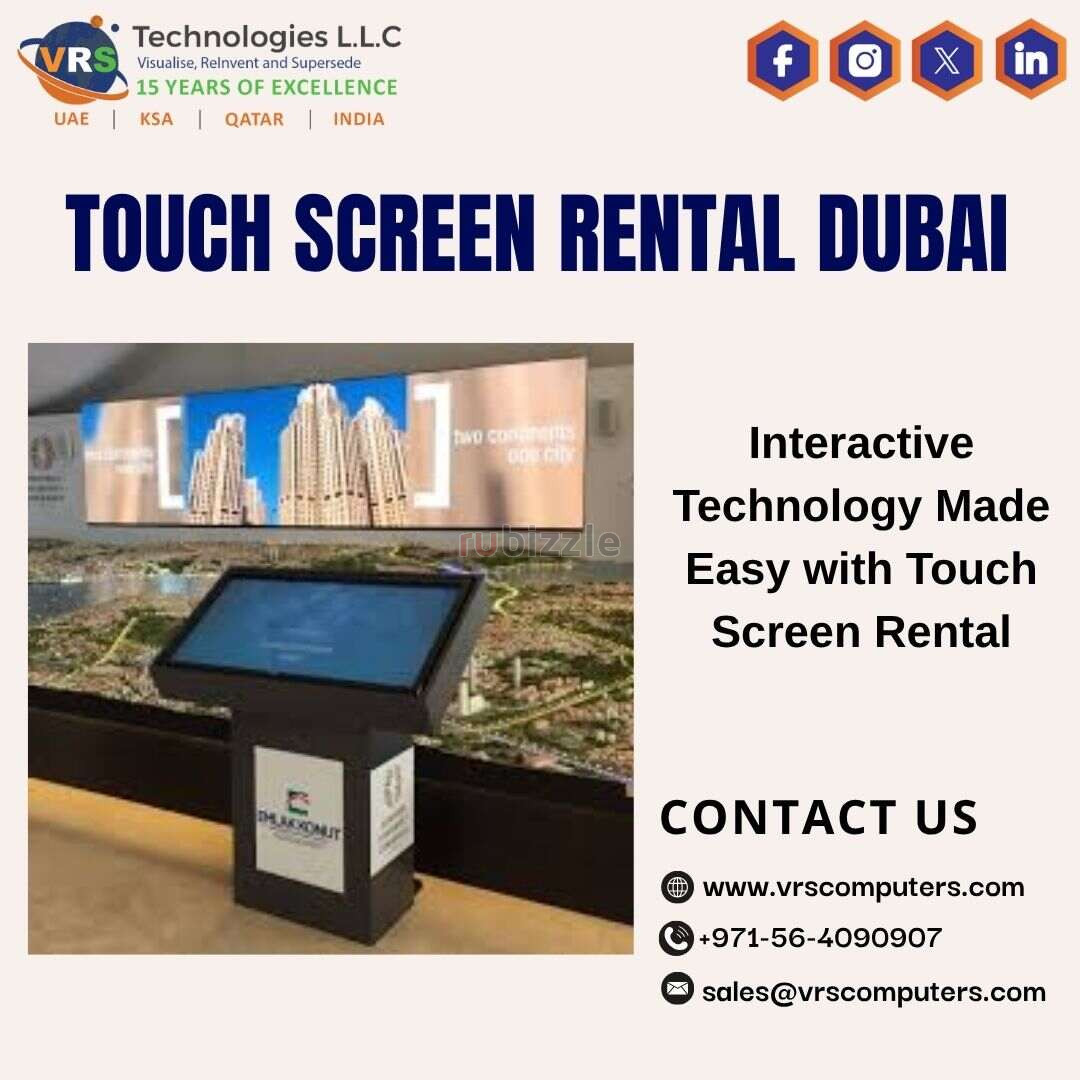 Urgent Touch Screen Rental Dubai Conferences?