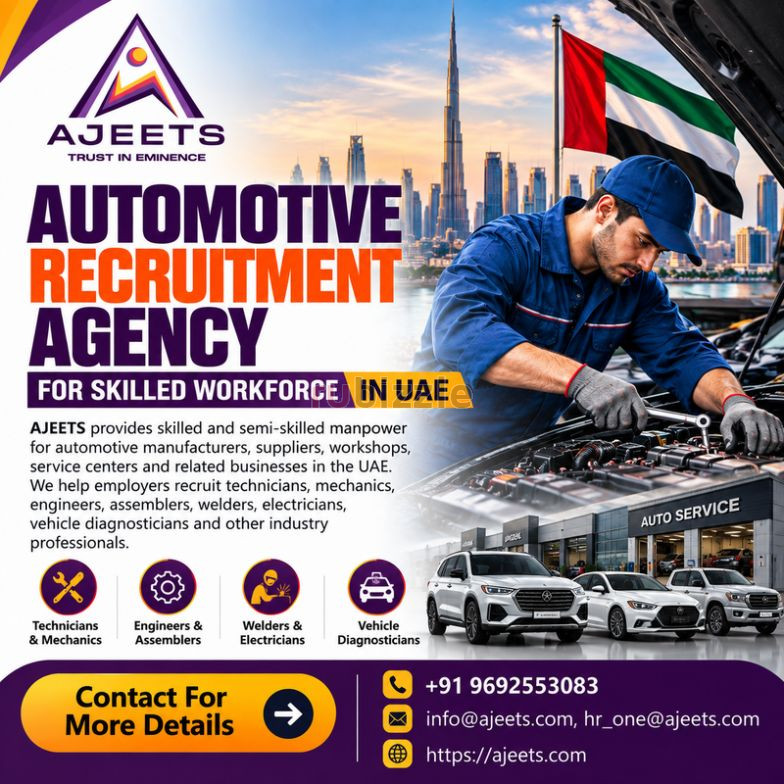 Automotive Recruitment Agency for Skilled Workforce in UAE