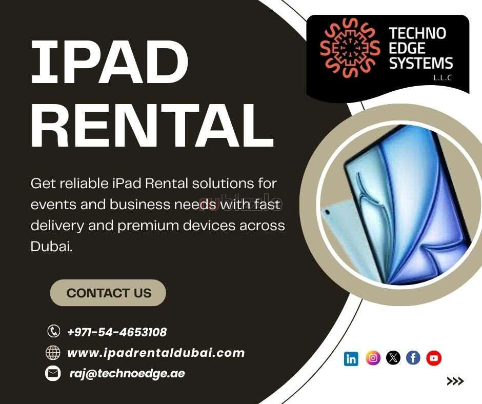 Reliable iPad Rental Services for Business in UAE