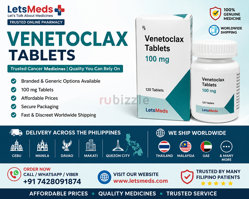 Order Branded and Generic Venetoclax 100 mg Price Philippines