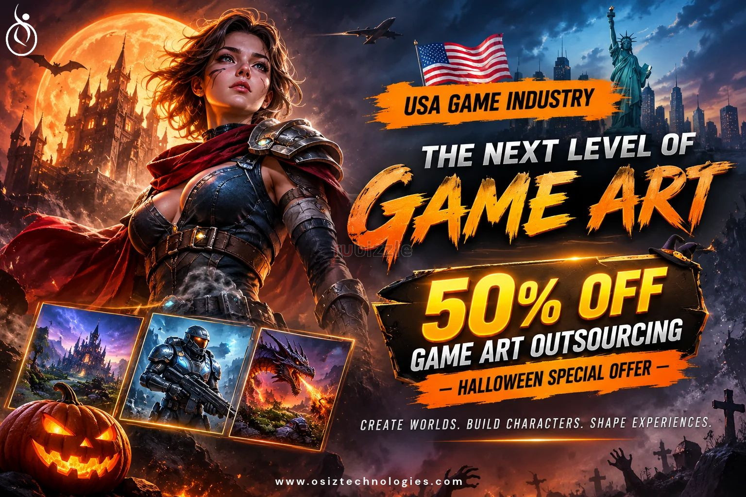 More Game Production, Better Visuals! USA Studios Get 50% OFF Game Art