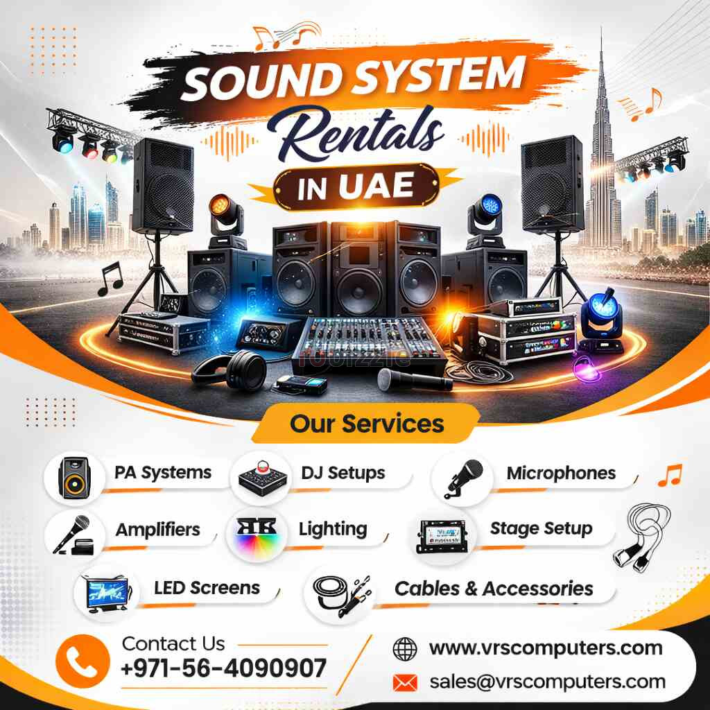Pro Audio Rentals UAE – Crystal Clear Sound for Any Event