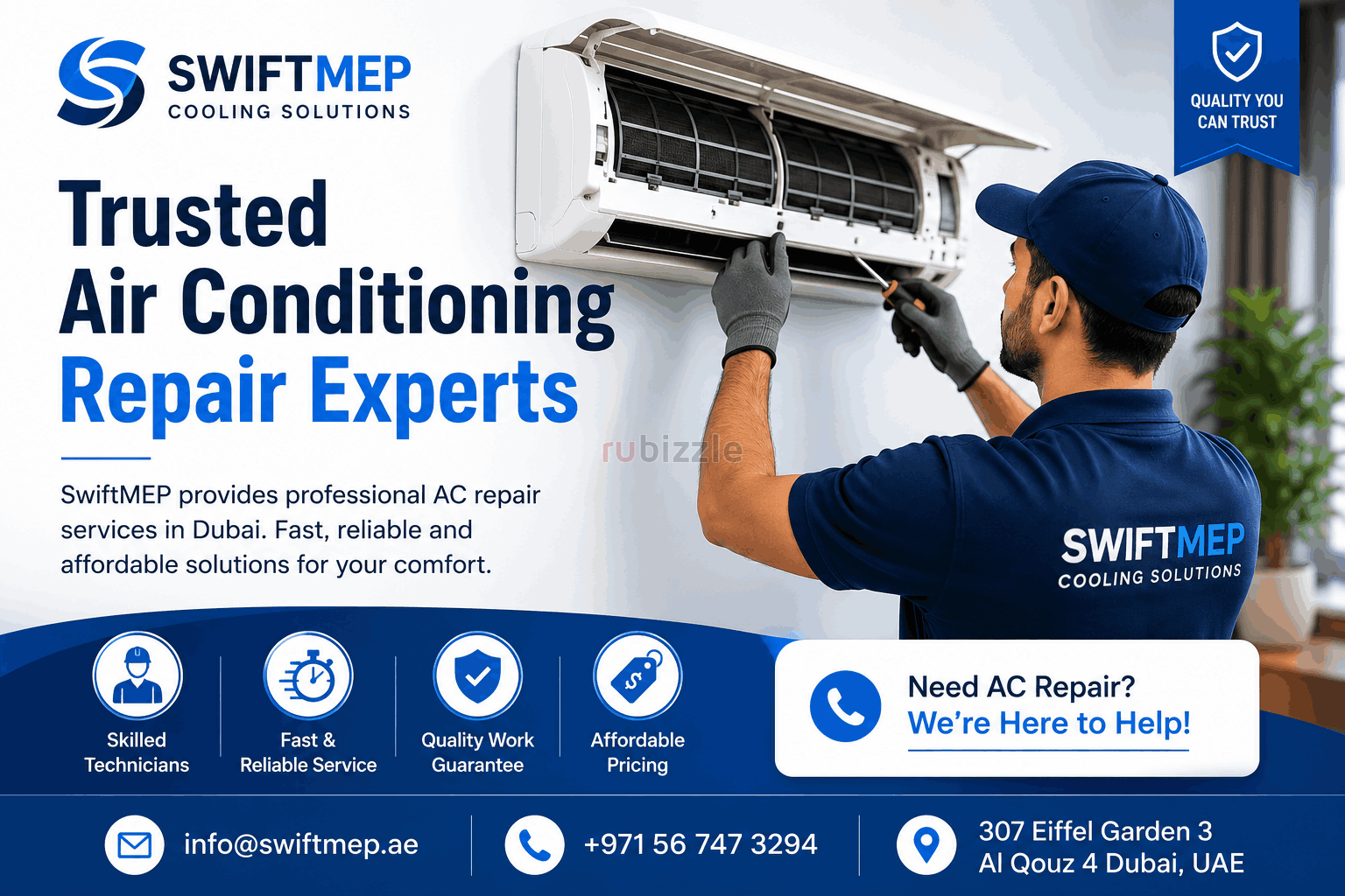 Trusted HVAC Technicians for AC Services in Dubai