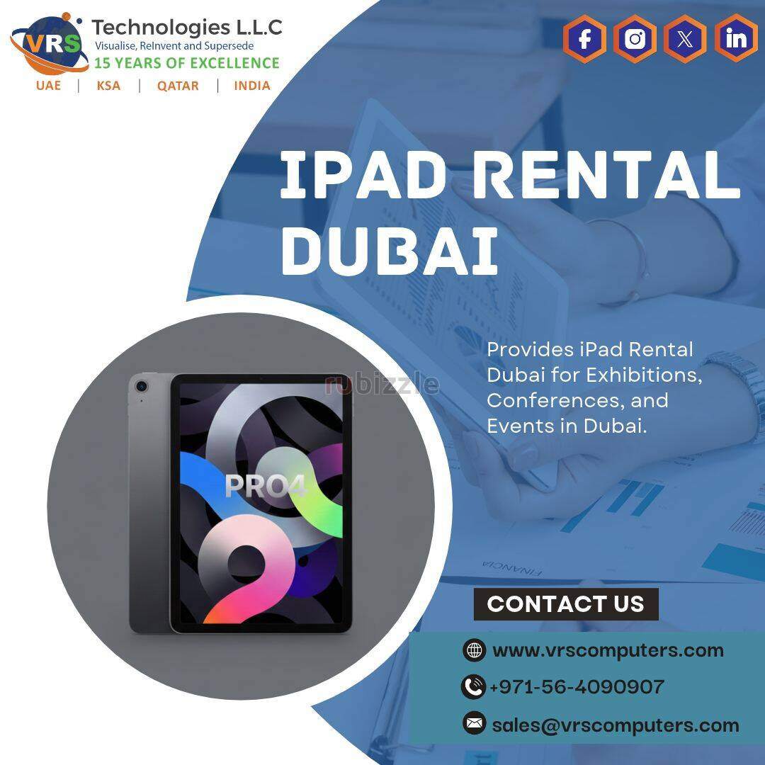 Flexible iPad Rental Dubai for Business Meetings and Training