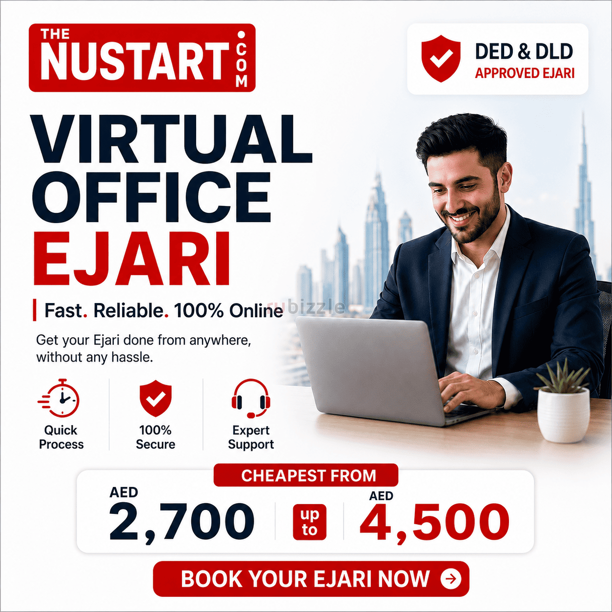 Dubai Virtual Ejari with DED & DLD Inspection AED 2700