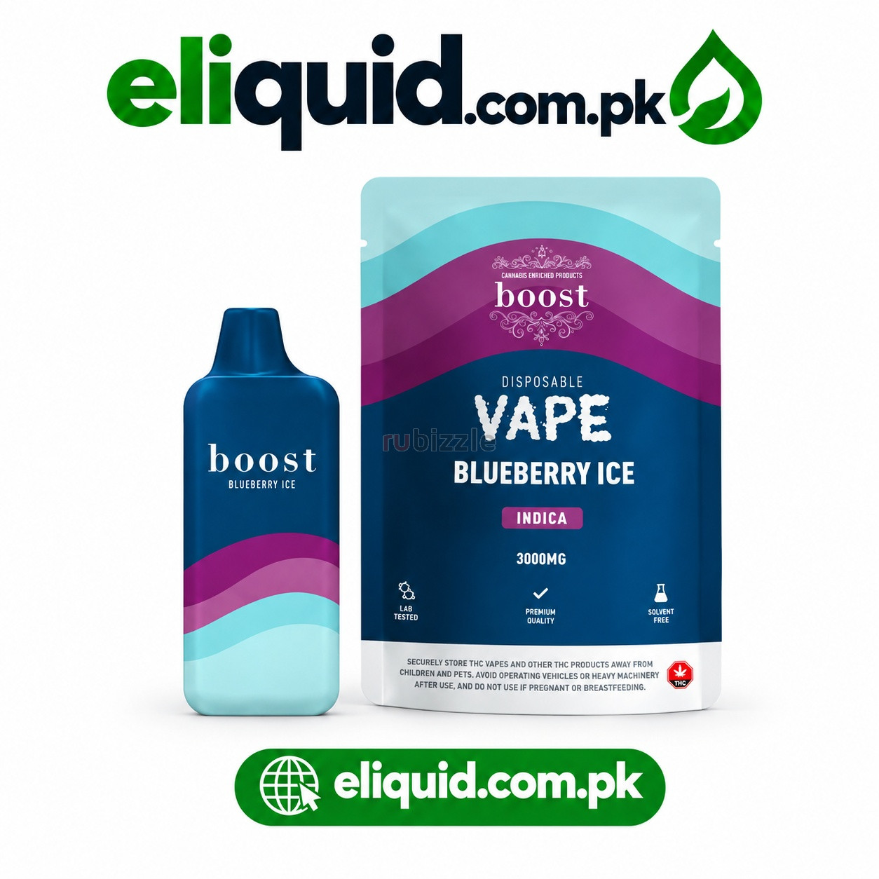 Boost Blueberry Ice 3000MG Disposable Vape 03020019191
