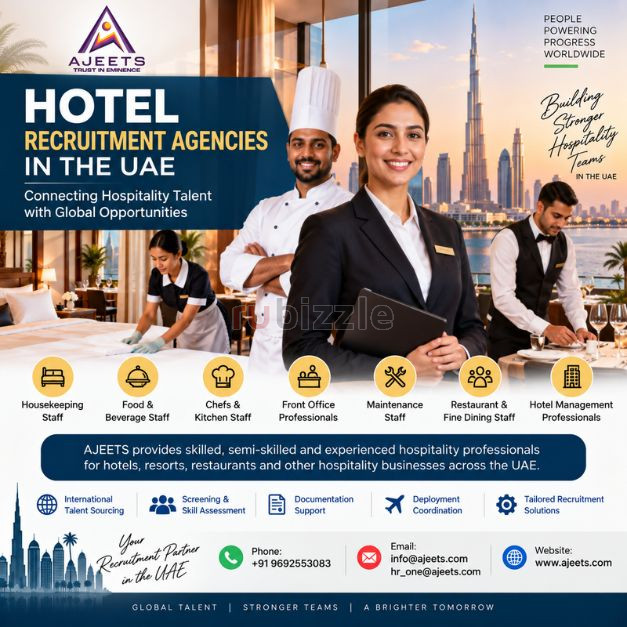 Hotel Recruitment Agencies in UAE | AJEETS Hospitality Manpower Soluti