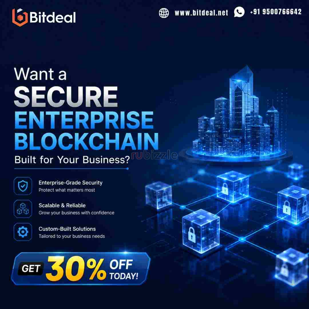Want a Secure Enterprise Blockchain Built for Your Business? Get 30% O