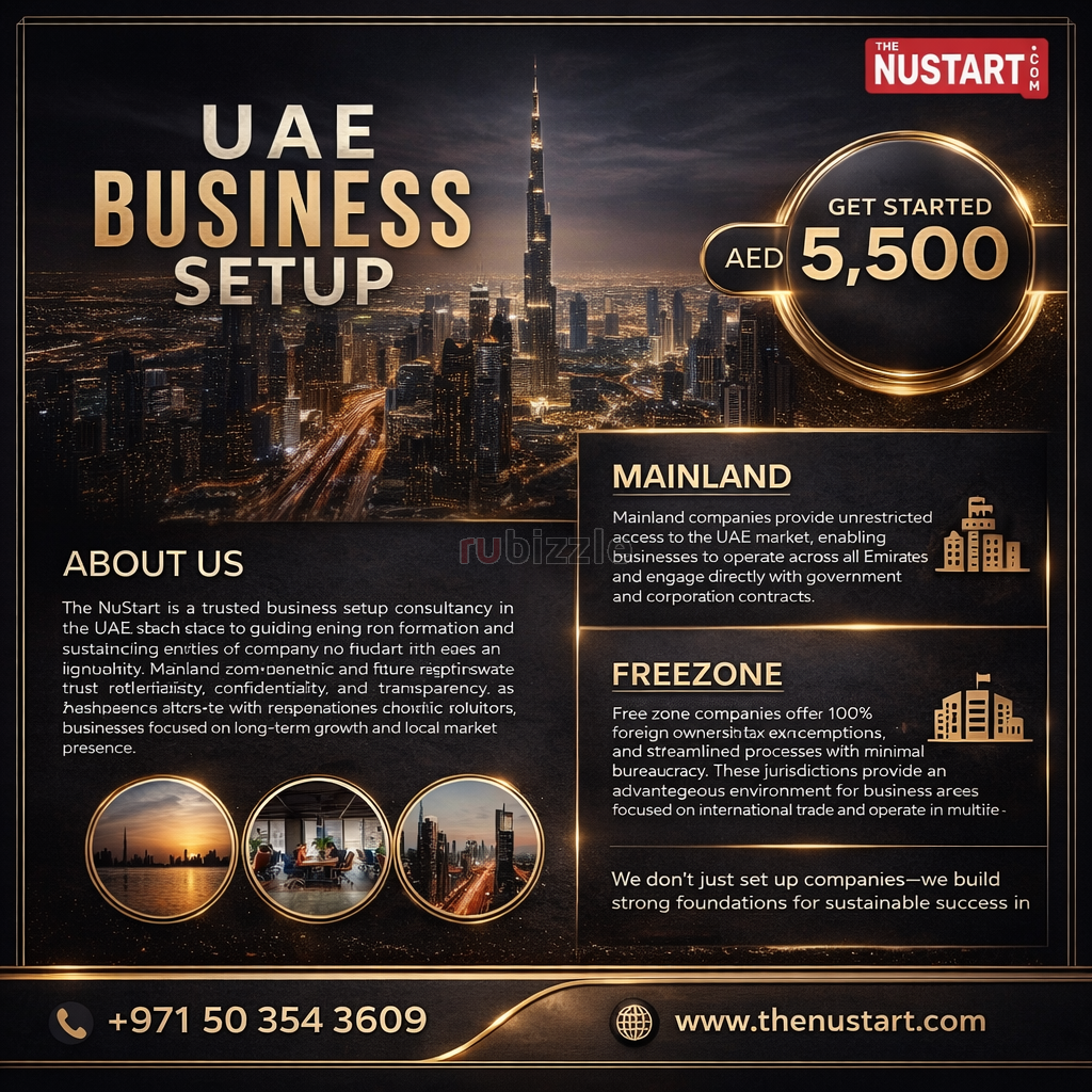 Official UAE Business Setup 2026 – Trade Licenses from 5,500 AED