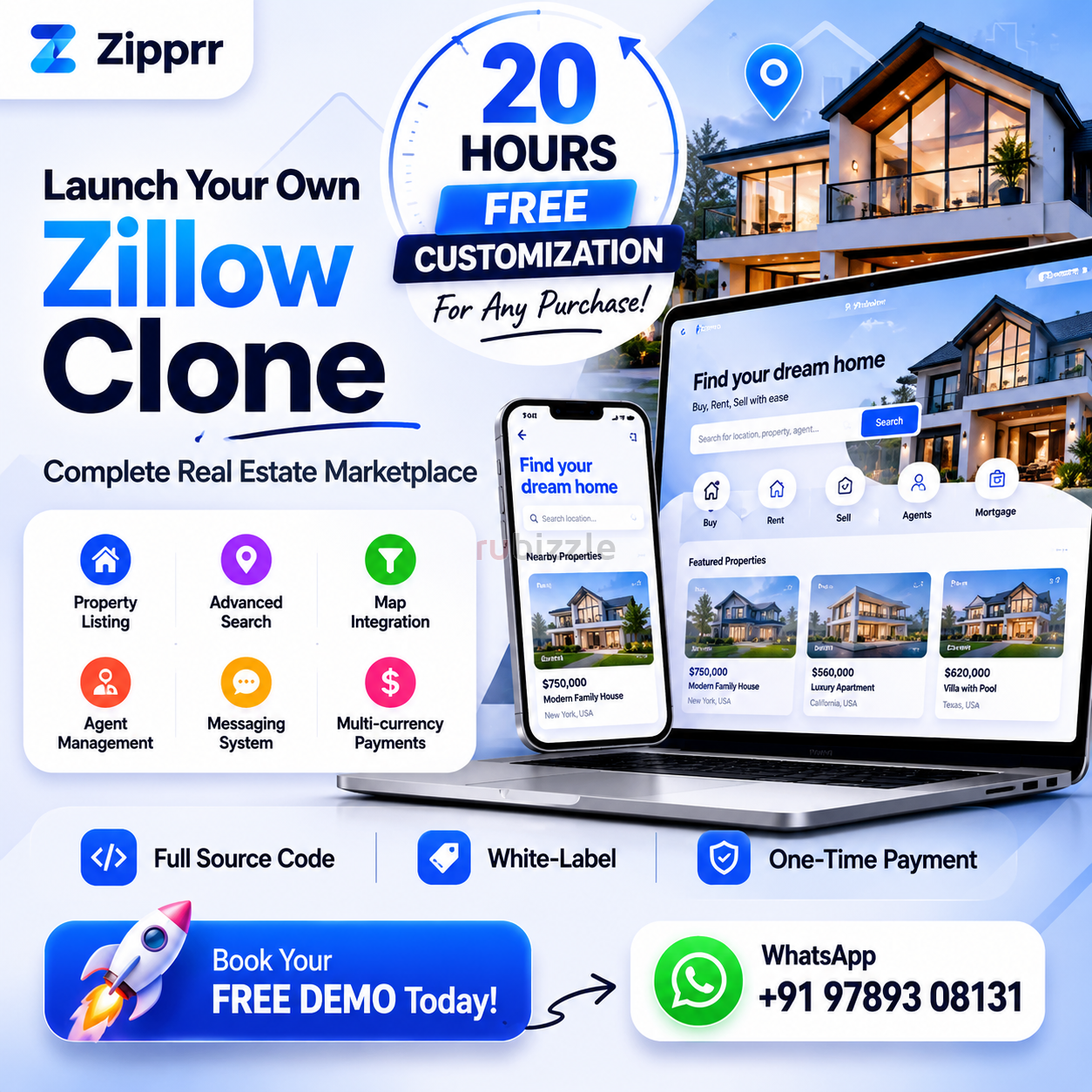 Custom Build vs Zipprr Zillow Clone: The Real Cost of a Property Port