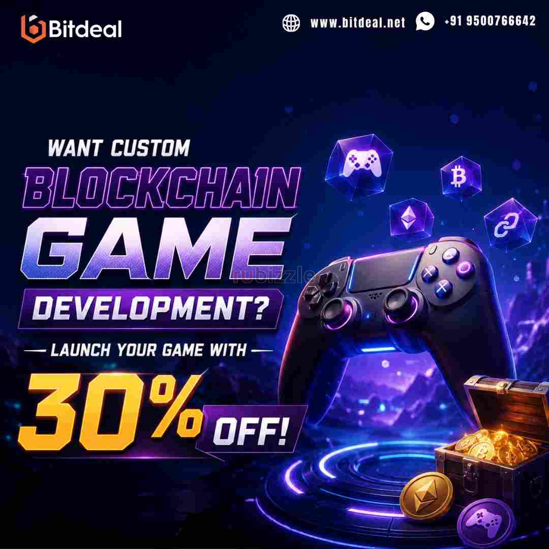 Want Custom Blockchain Game Development? Launch Your Game With 30% OFF