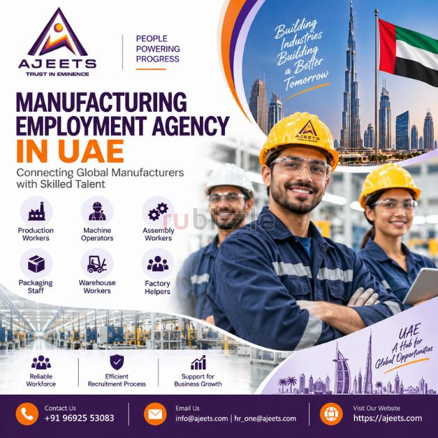 Manufacturing Employment Agency in UAE
