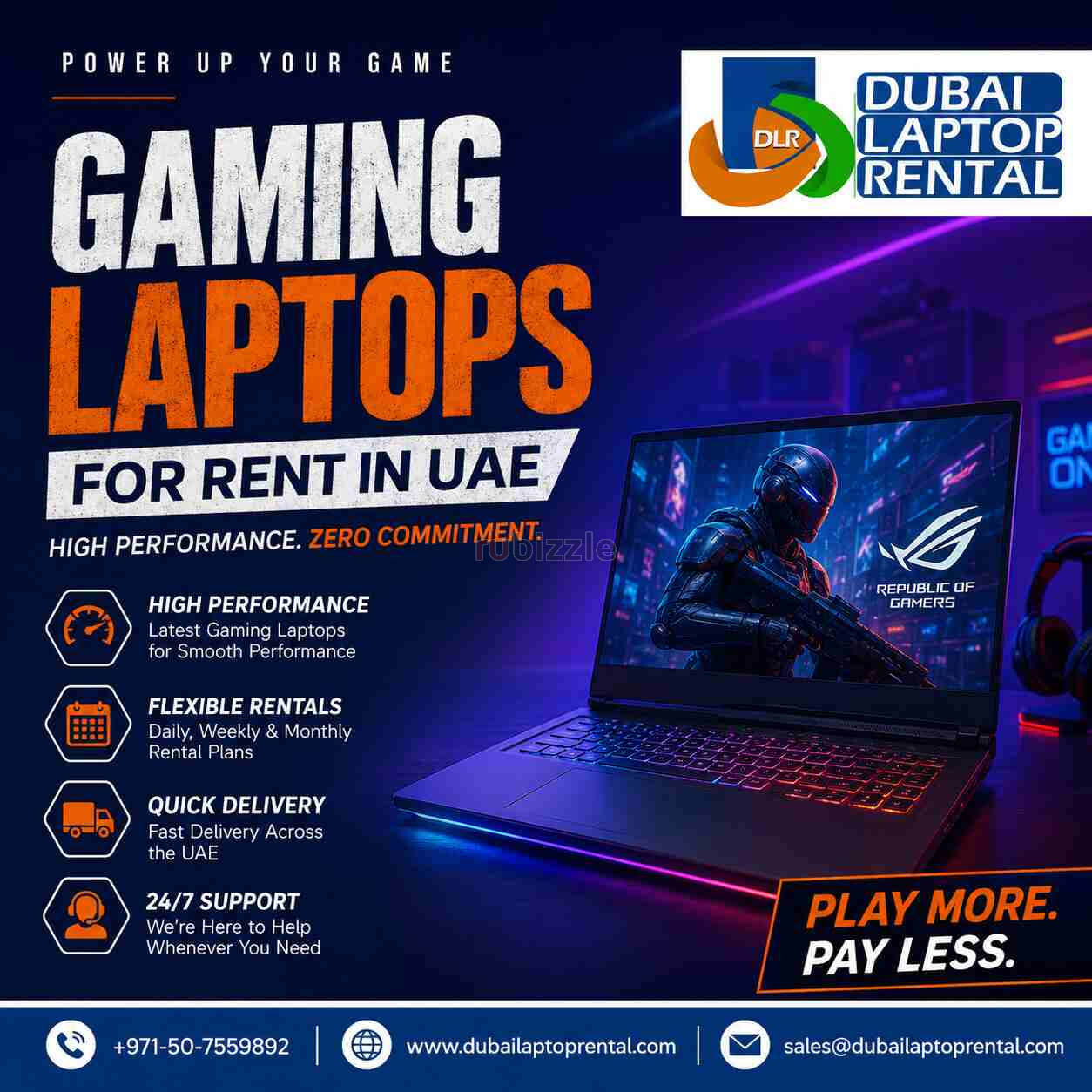 High Performance Gaming Laptop Rental in Dubai