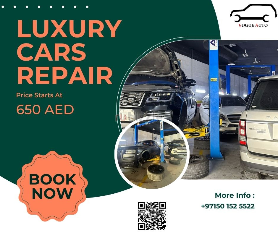 Luxury Cars Repair Starting at 650 AED