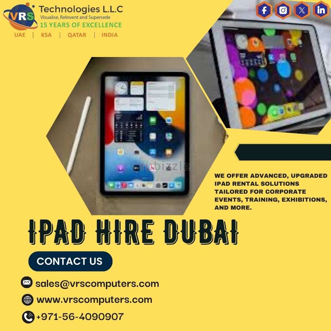 Flexible iPad Hire Dubai for Business Meetings and Training
