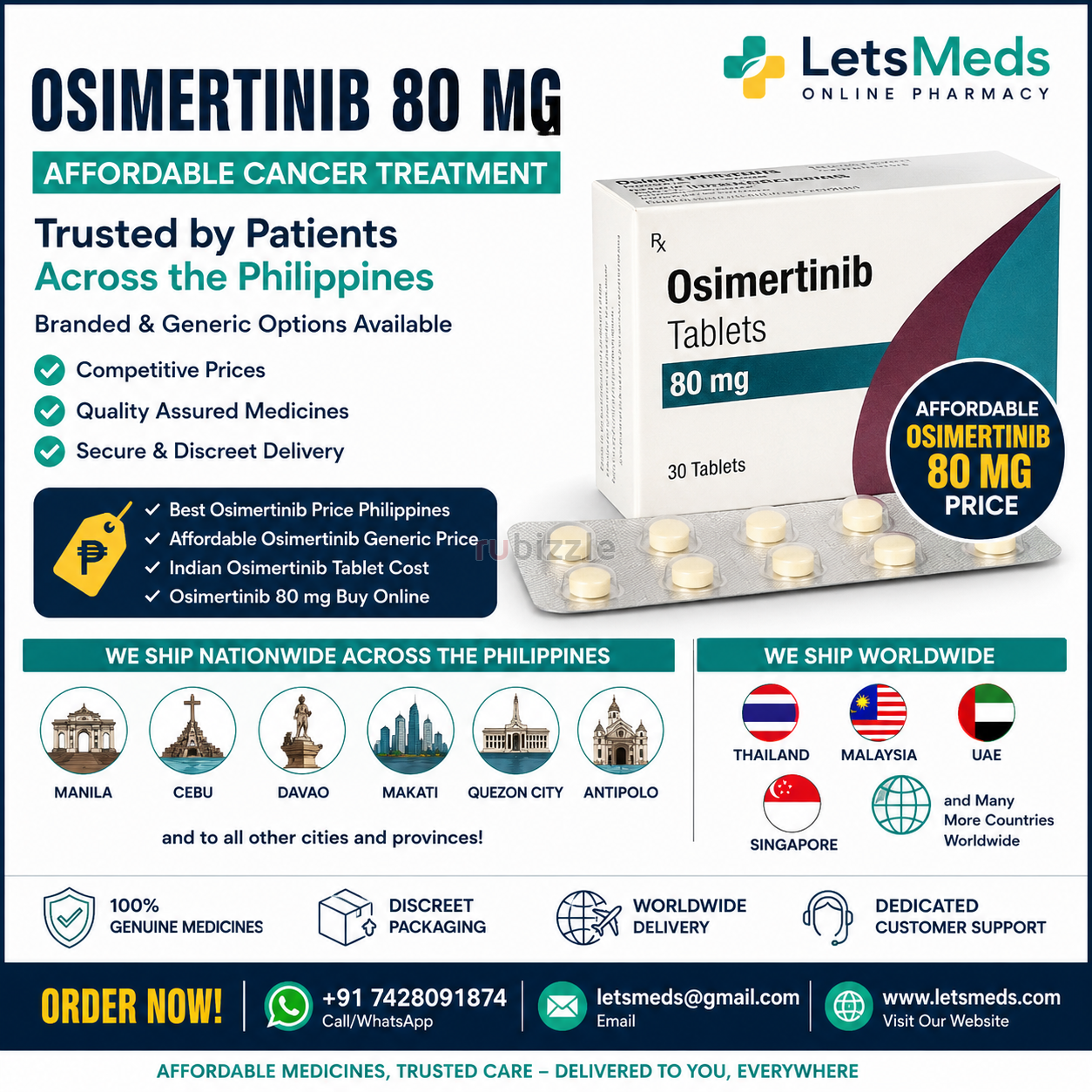 Get Affordable Osimertinib Tablet in Manila, Cebu, Davao
