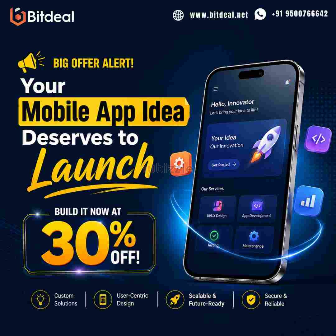 Big Offer Alert! Your Mobile App Idea Deserves to Launch - Build It No