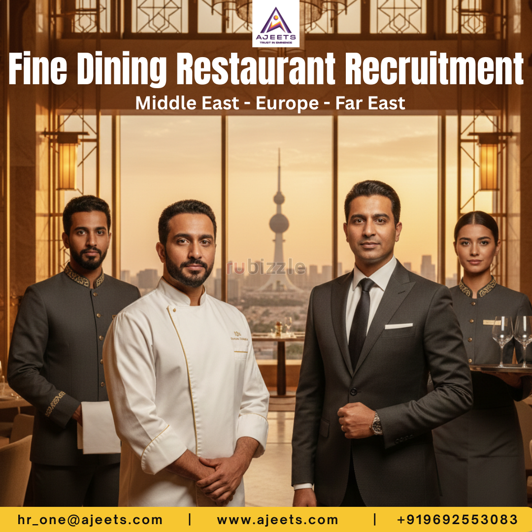 UAE Fine Dining Restaurant Recruitment Services from India