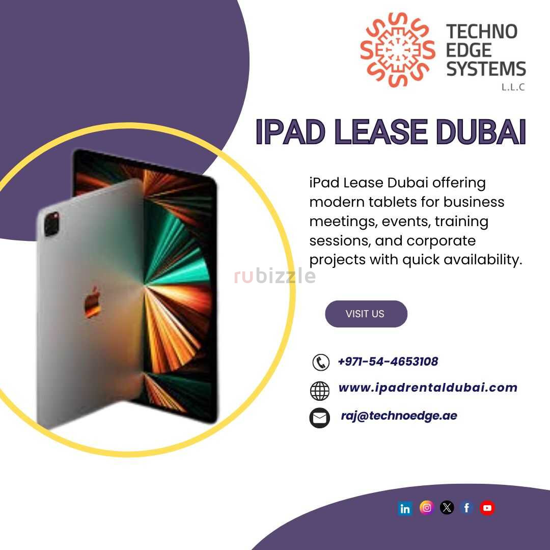 Short and Long Term iPad Lease Dubai Plans