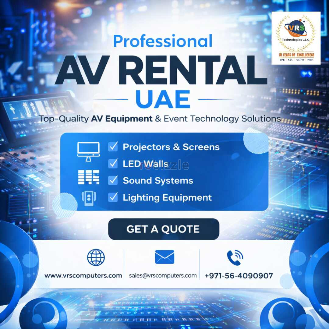 Professional Audio Visual Rental UAE for Wedding Events