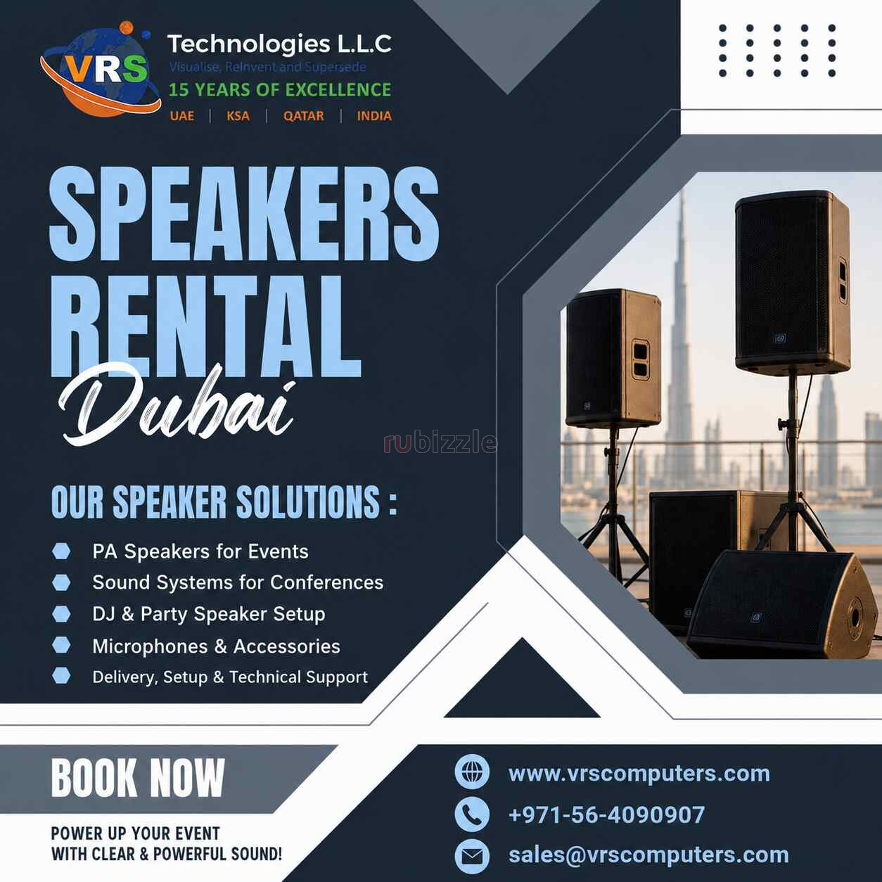 Speakers Rental in Dubai on a Budget – Don't Compromise on Sound!