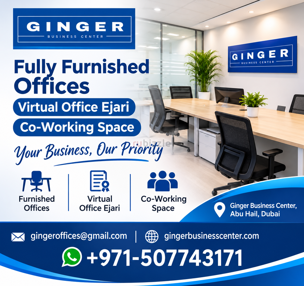 Office space,Co-working space,Ejari available in Dubai