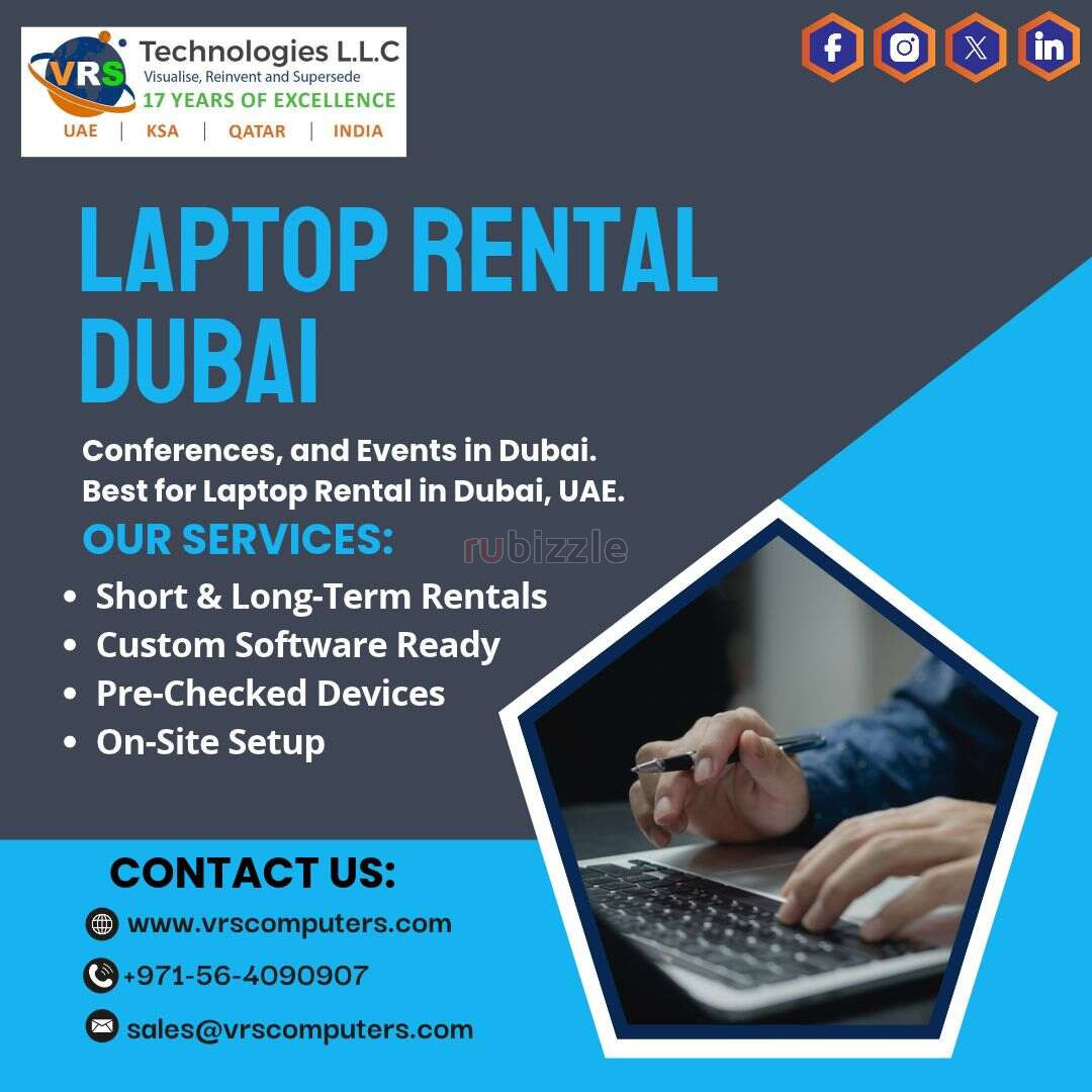 Flexible Laptop Rental Dubai for Business Meetings and Training