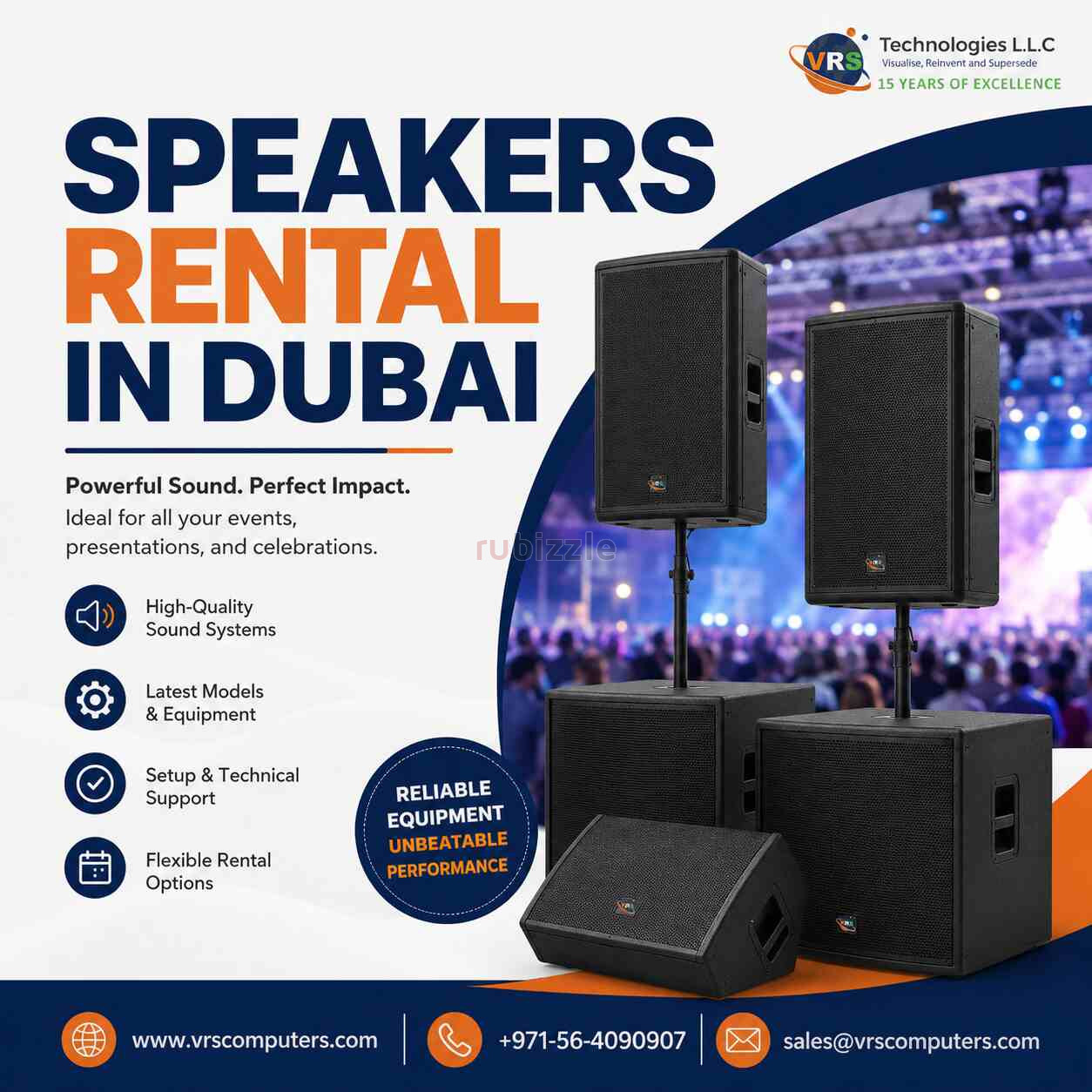 Top Rated Speakers Rental in Dubai