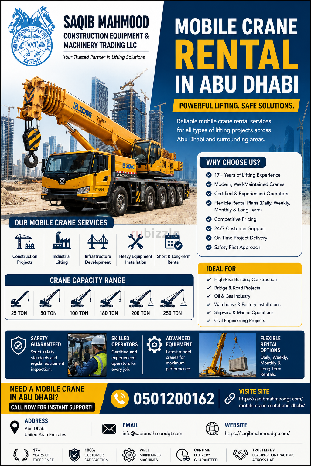 Professional Crane Rental in Abu Dhabi – SaqibMahmoodGT