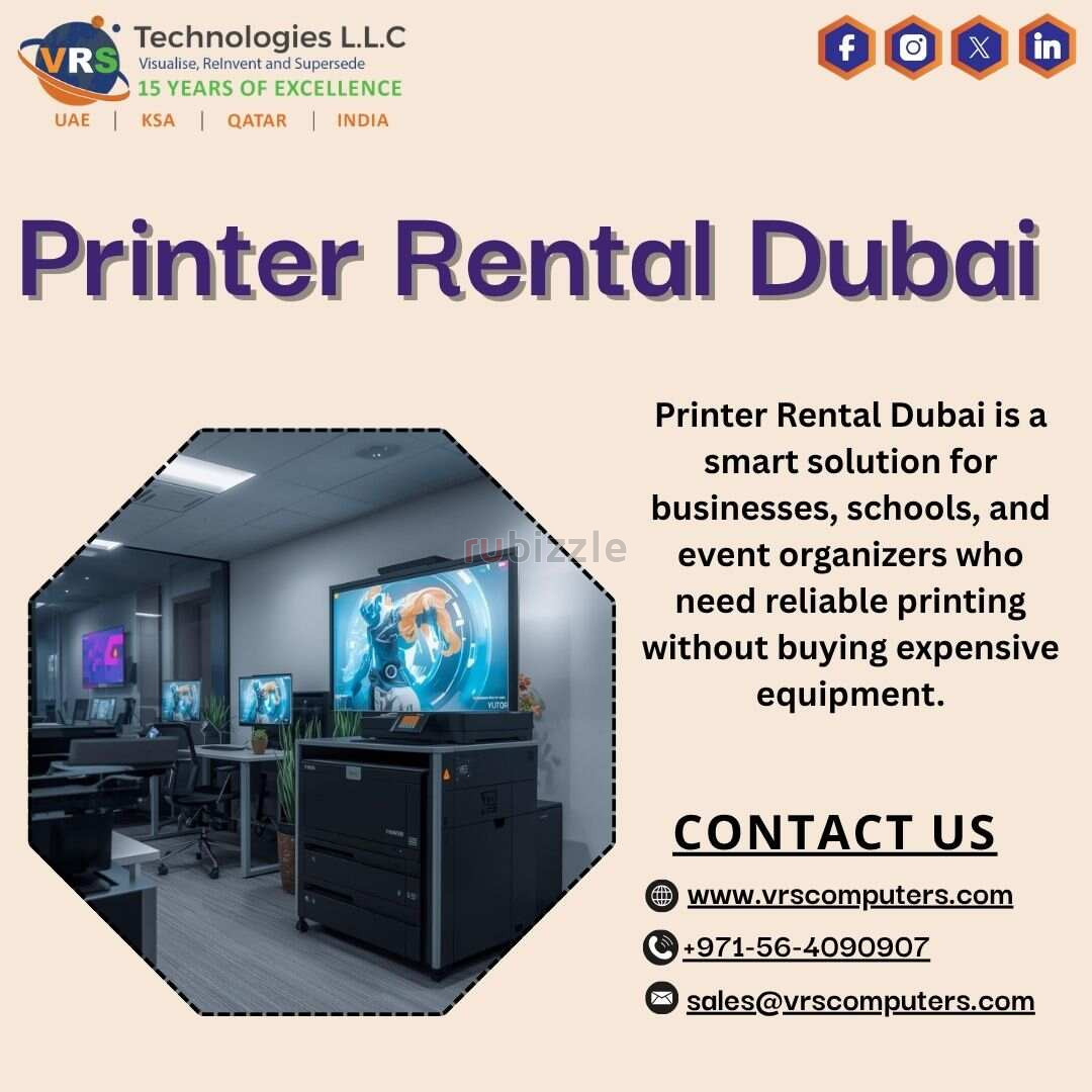 Need Printer Rental Dubai Events Now?