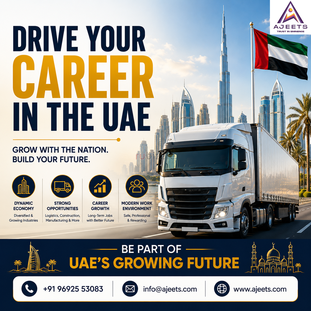 Heavy Truck, Trailer & Commercial Driver Jobs in UAE