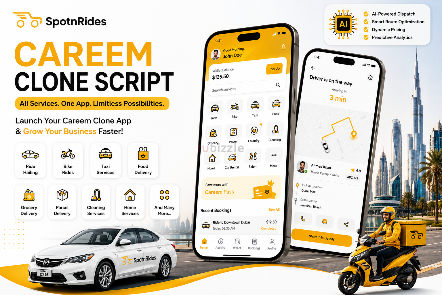 Build a Scalable Ride-Hailing Business With a Careem Clone in UAE