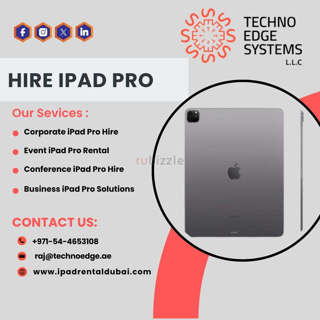 Want to Hire iPad Pro for Events and Offices in Dubai?