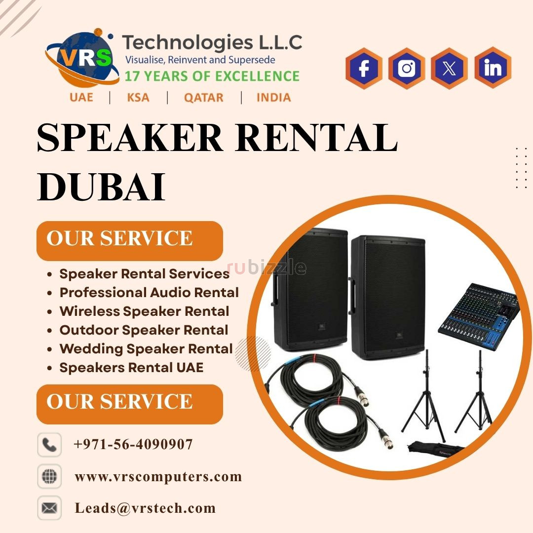 How Can Speaker Rental Dubai Improve Event Sound Quality?