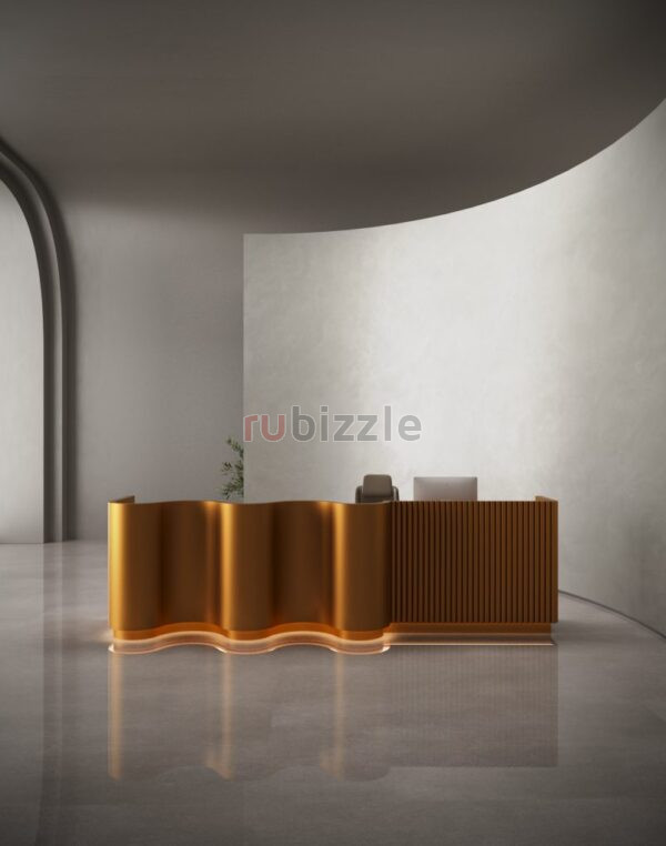 Modern Reception Desk in Dubai for Stylish Office Entrances