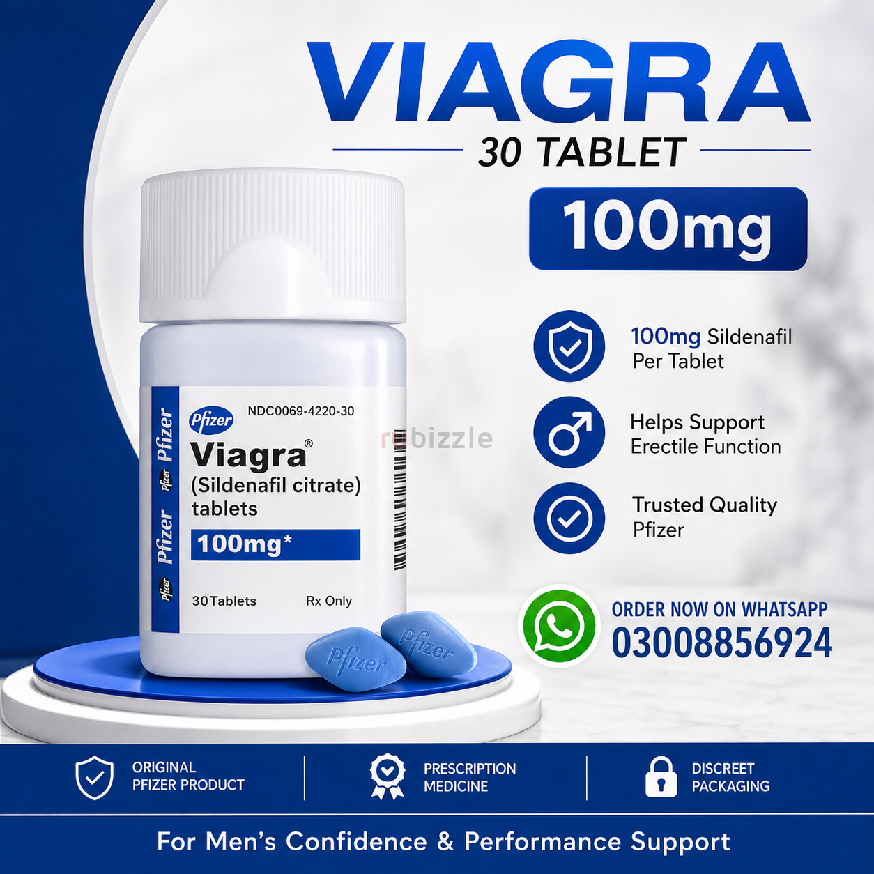 Viagra 30 Tablet 100mg Price in Pakistan