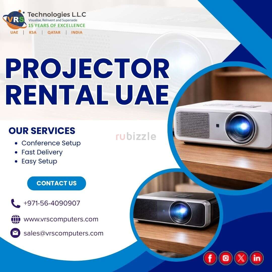 Rent High-Quality Projectors in UAE – Same Day Delivery